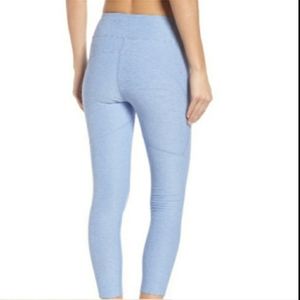 Outdoor Voices Warm Up Crop Leggings Blue Waist Pocket Athletic Yoga Pants M